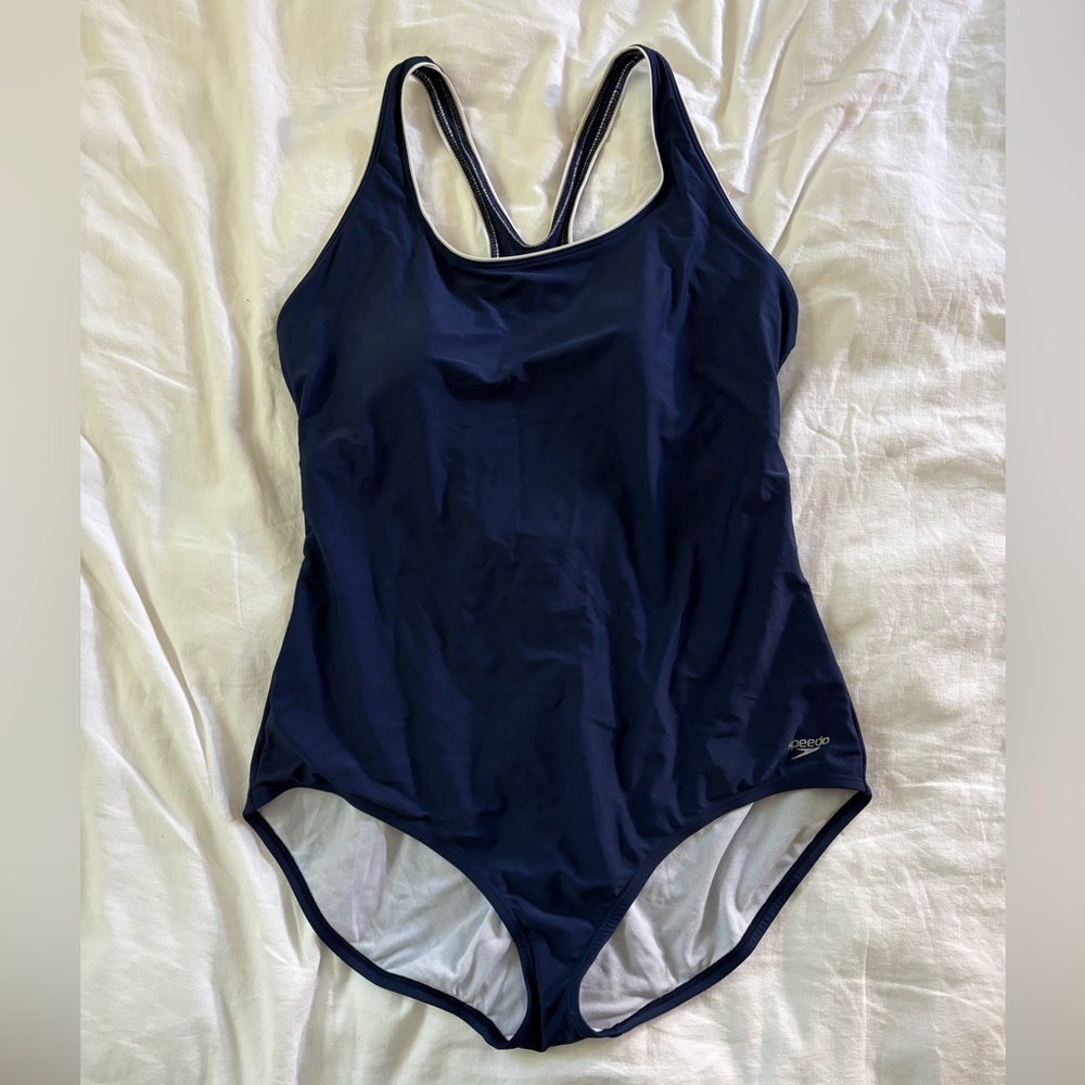 Speedo Piped Ultraback Navy XXL
